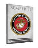 United States Marine Corps Logo Canvas