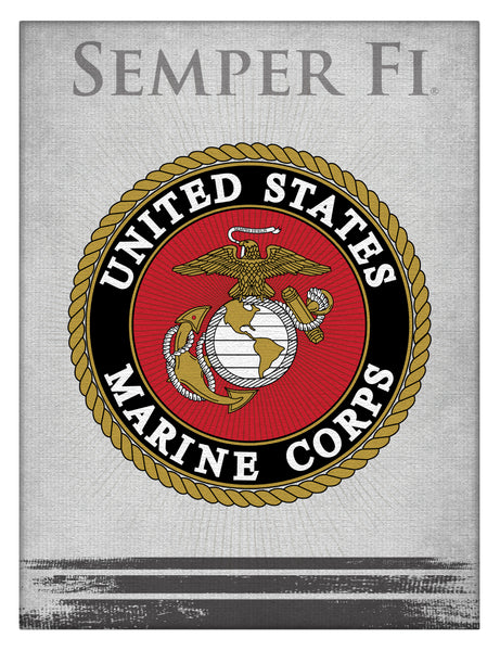 United States Marine Corps Logo Canvas