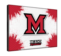 Miami University RedHawks Logo Wall Decor Canvas