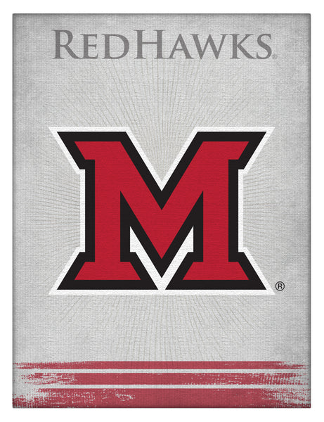 Miami University RedHawks Logo Wall Decor Canvas