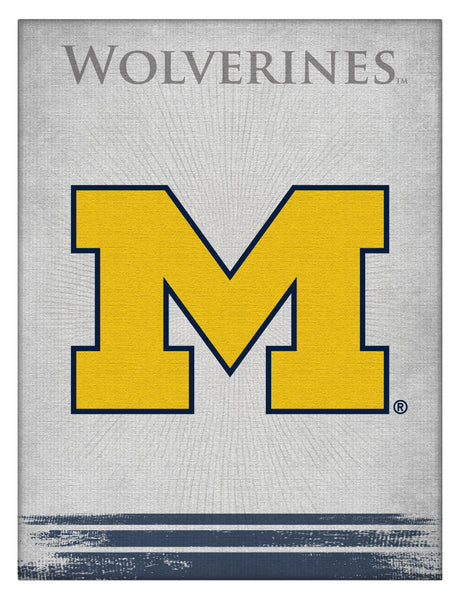 University of Michigan Wolverines Logo Wall Decor Canvas