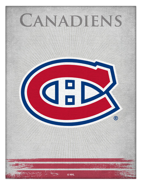 Montreal Canadians Logo Canvas