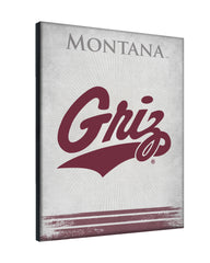 University of Montana Grizzlies Logo Wall Decor Canvas