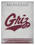 University of Montana Grizzlies Logo Wall Decor Canvas