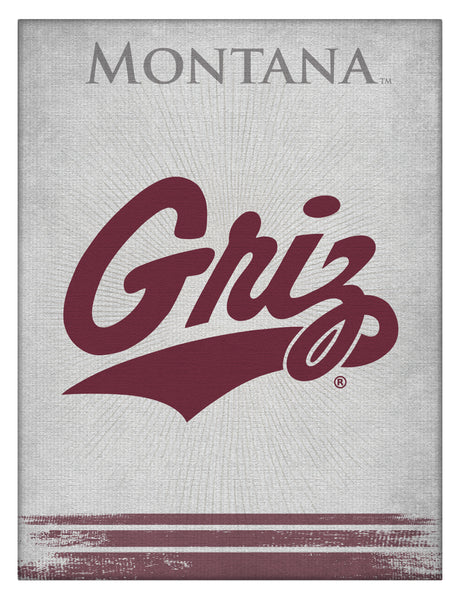 University of Montana Grizzlies Logo Wall Decor Canvas