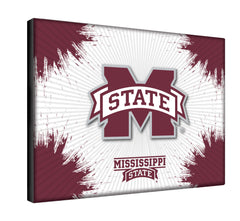 Mississippi State University Bulldogs Logo Wall Decor Canvas