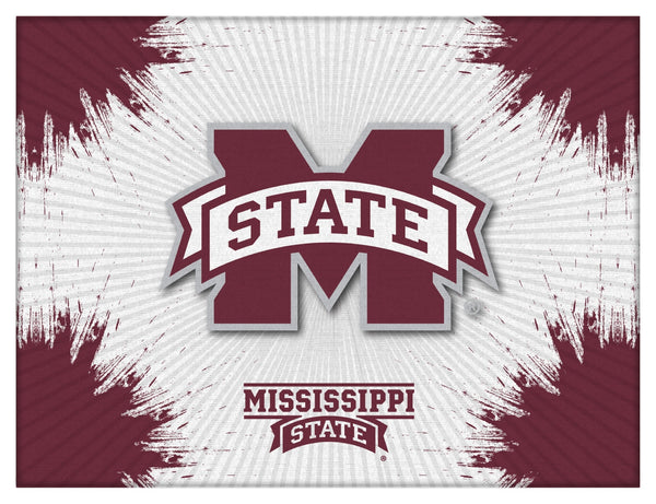 Mississippi State University Bulldogs Logo Wall Decor Canvas