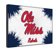 Ole Miss Rebels Logo Wall Decor Canvas