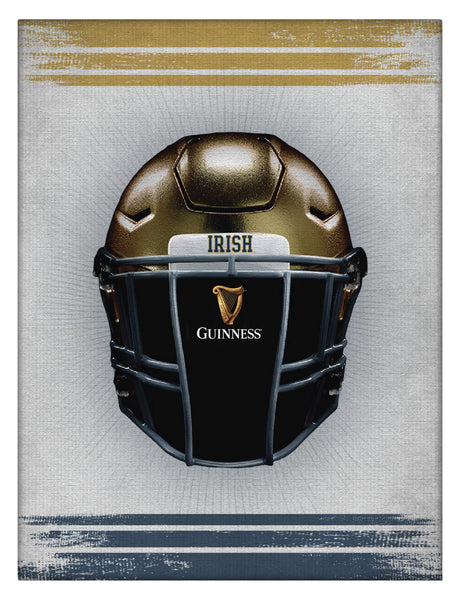 Notre Dame Guinness Beer Football Helmet Wall Decor Canvas
