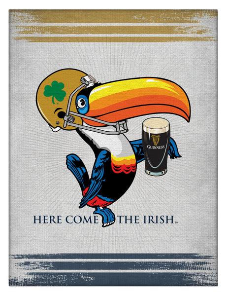 Notre Dame Guinness Beer Toucan Wall Decor Canvas