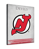 New Jersey Devils Logo Canvas