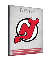 New Jersey Devils Logo Canvas