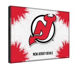 New Jersey Devils Logo Canvas
