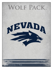 University of Nevada Reno Wolf Pack Logo Wall Decor Canvas