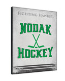 North Dakota Nodak Hockey Logo Wall Decor Canvas