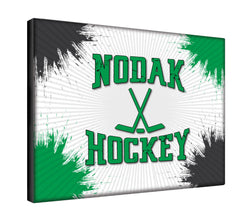 North Dakota Nodak Hockey Logo Wall Decor Canvas