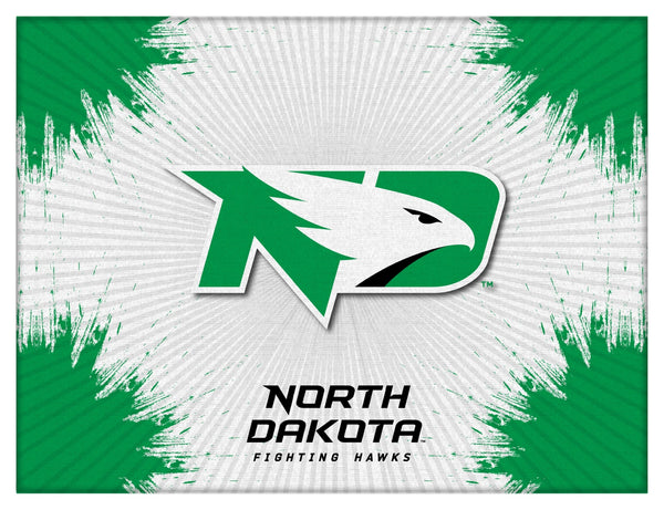 North Dakota Fighting Hawks Logo Wall Decor Canvas