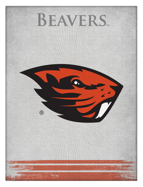 Oregon State Beavers Logo Wall Decor Canvas