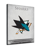 San Jose Sharks Logo Canvas