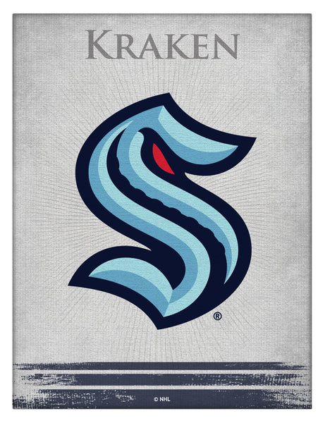 Seattle Kraken Logo Canvas
