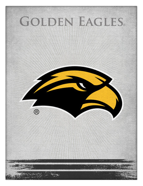 University of Southern Miss Golden Eagles Logo Wall Decor Canvas