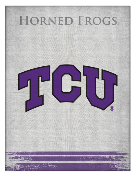Texas Christian University Horned Frogs Logo Wall Decor Canvas