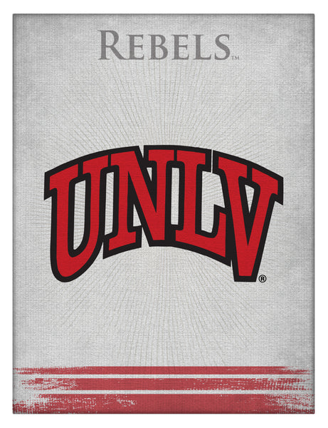 University of Nevada Las Vegas Runnin' Rebels Logo Wall Decor Canvas