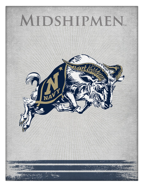 US Navy Midshipmen Academy Logo Wall Decor Canvas