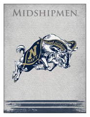 US Navy Midshipmen Academy Logo Wall Decor Canvas