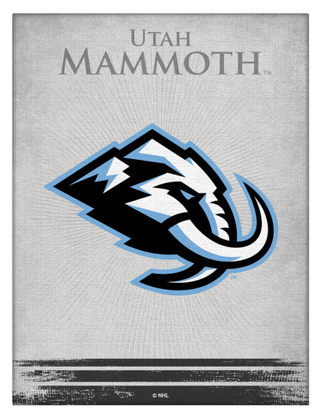 Utah Mammoth Logo Canvas