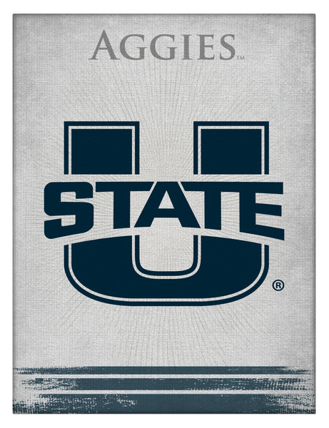 Utah State Aggies Logo Wall Decor Canvas