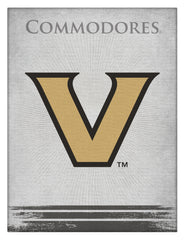 Vanderbilt Commodores Logo Wall Decor Canvas