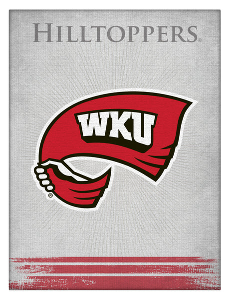 Western Kentucky Hilltoppers Logo Wall Decor Canvas