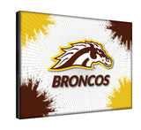 Western Michigan University Broncos Logo Wall Decor Canvas