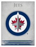Winnipeg Jets Logo Canvas