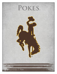 Wyoming Cowboys Logo Wall Decor Canvas