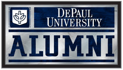 DePaul University Blue Demons Logo Alumni Mirror by Holland Bar Stool Company