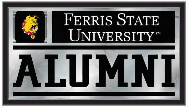 Ferris State Bulldogs Logo Alumni Mirror | Officially Licensed Collegiate Decor