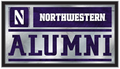 Northwestern University Wildcats Logo Alumni Mirror by Holland Bar Stool Company