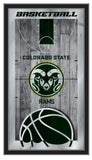 Colorado State Rams Logo Basketball Mirror