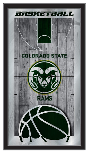 Colorado State Rams Logo Basketball Mirror
