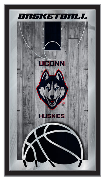 Connecticut Huskies Logo Basketball Mirror