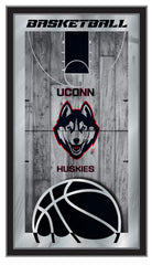 University of Connecticut Huskies Logo Basketball Mirror by Holland Bar Stool Company