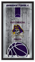 East Carolina University Pirates Logo Basketball Mirror by Holland Bar Stool Company
