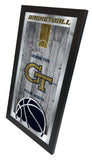 Georgia Tech Yellow Jackets Logo Basketball Mirror