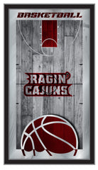 University of Louisiana at Lafayette Ragin Cajuns Logo Basketball Mirror by Holland Bar Stool Company