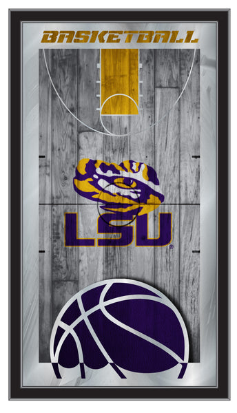 Louisiana State Tigers Logo Basketball Mirror