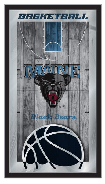 University of Maine Black Bears Logo Basketball Mirror
