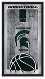 Michigan State Spartans Logo Basketball Mirror