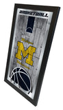 Michigan Wolverines Logo Basketball Mirror